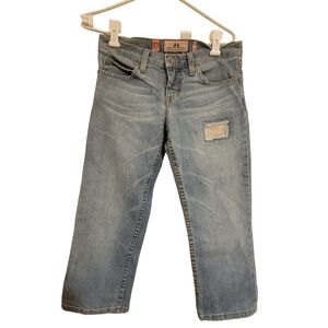 Girls JUICY COUTURE JEANS patchwork distress clothes Size 27